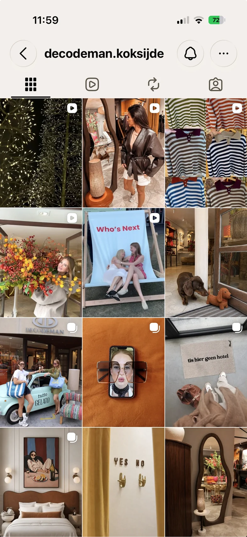 Het Instagramprofiel van @decodeman.koksijde